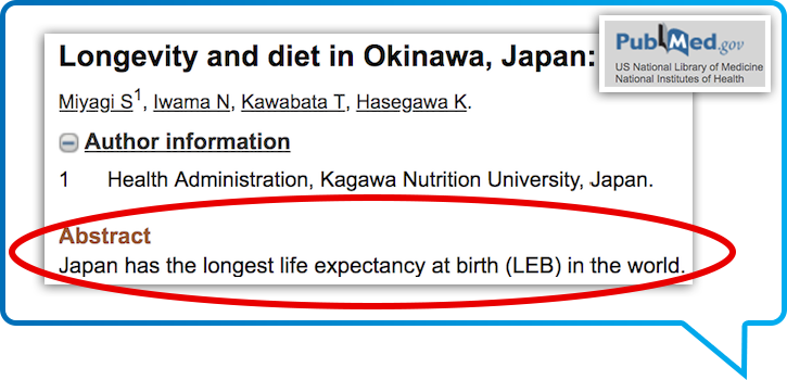 Okinawa Diet Study